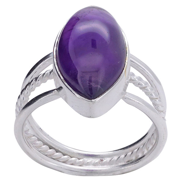Amethyst Sterling Silver Ring