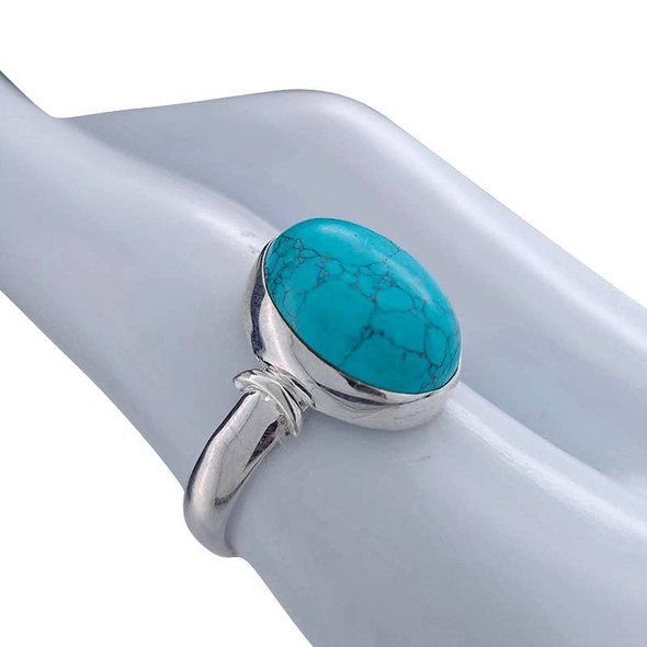 Howlite Sterling Silver Ring