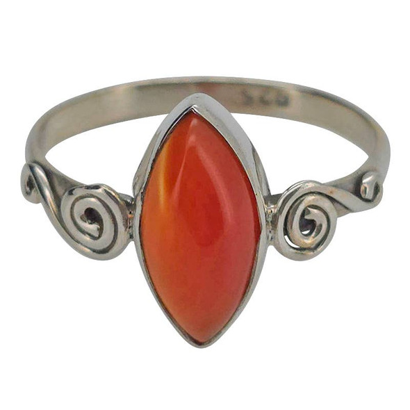 Red Onyx Sterling Silver Ring