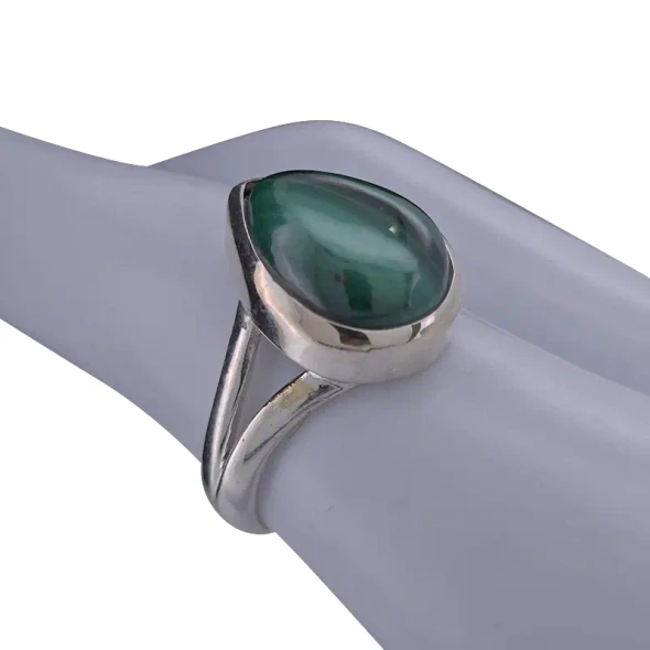 Malachite Sterling Silver Ring