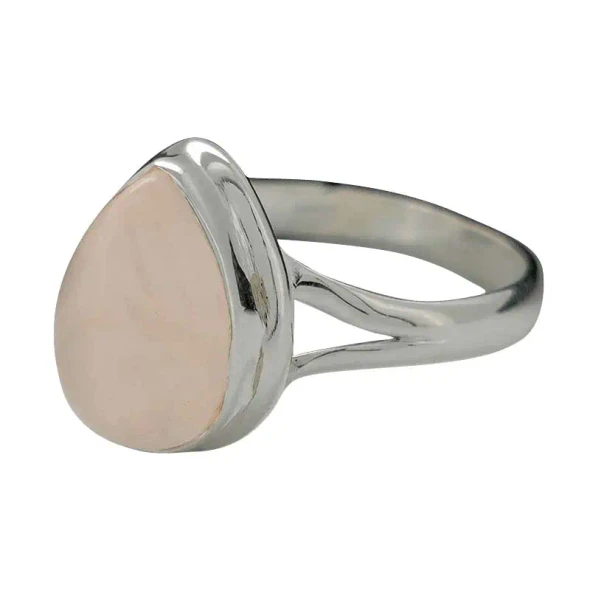 Rose Quartz Sterling Silver Ring