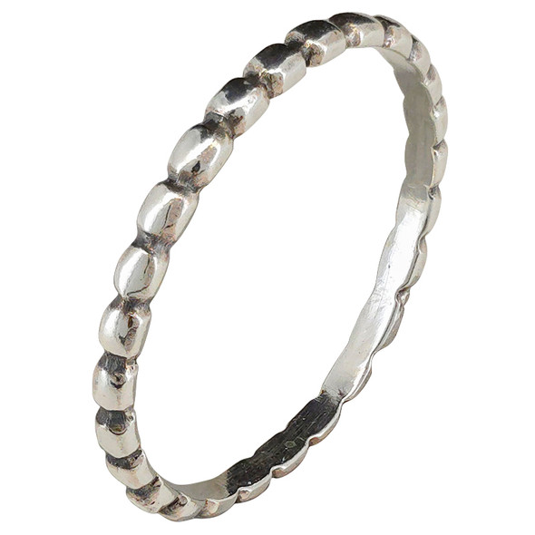 Bubble Stacking Sterling Silver Ring