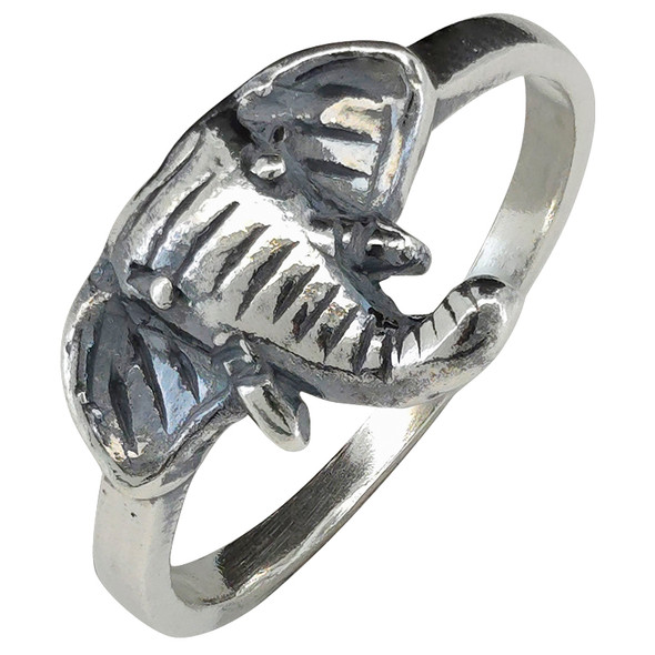 Boho Elephant Sterling Silver Ring