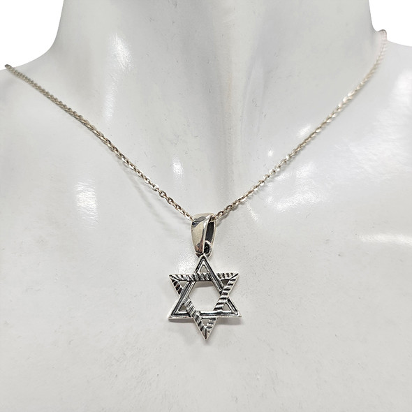 Star of David Sterling Silver Pendant