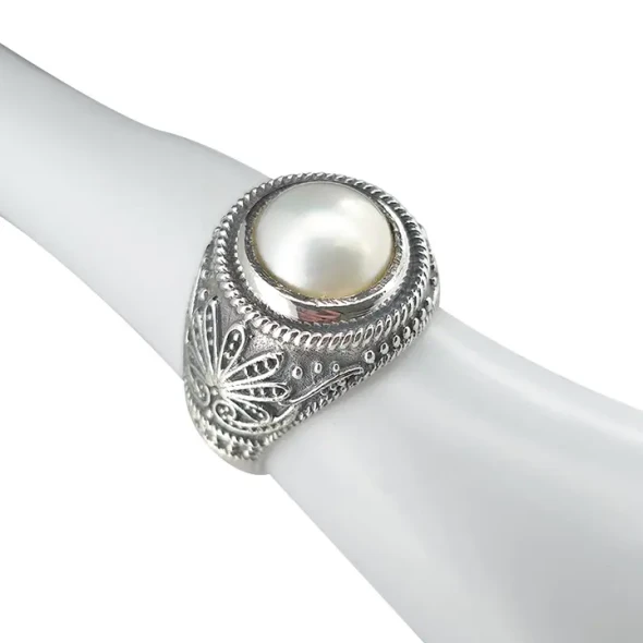 Pearl Sterling Silver Ring
