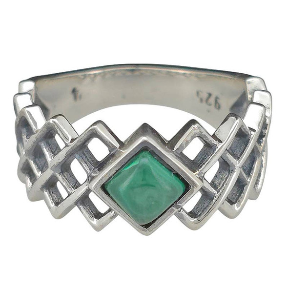Malachite Sterling Silver Ring