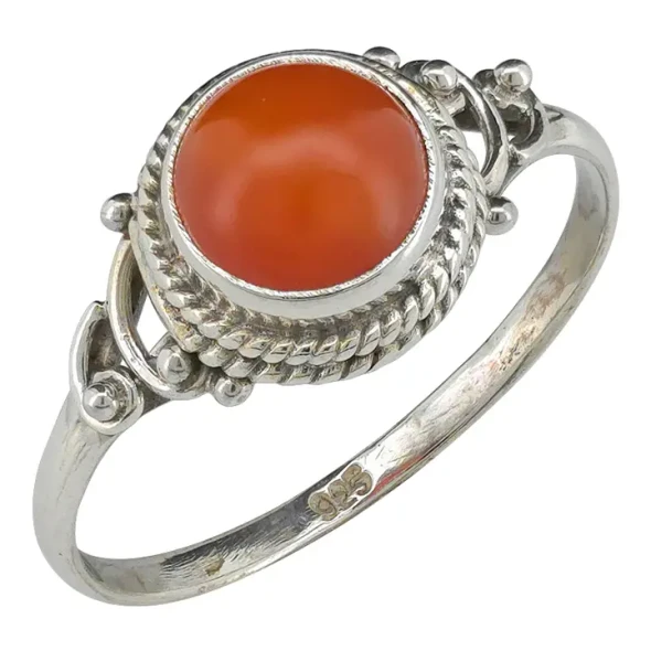 Red Onyx Sterling Silver Ring