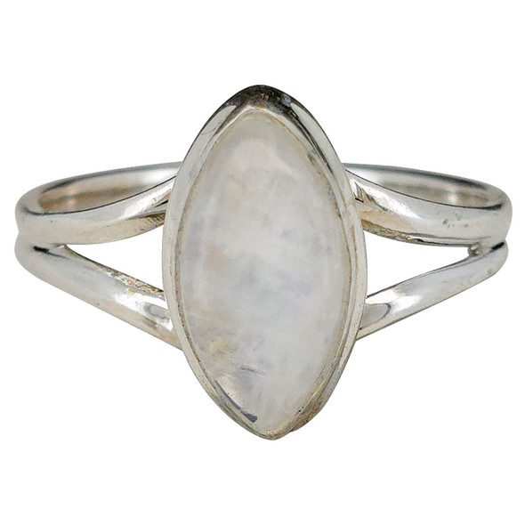 Moonstone Marquise Sterling Silver Ring