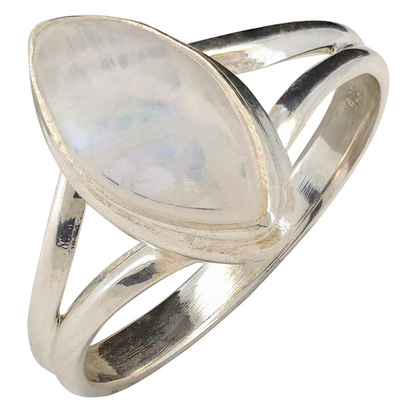Moonstone Marquise Sterling Silver Ring