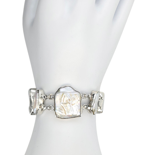 Baroque Pearl Sterling Silver Bracelet