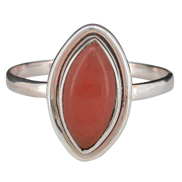 Red Onyx Sterling Silver Ring