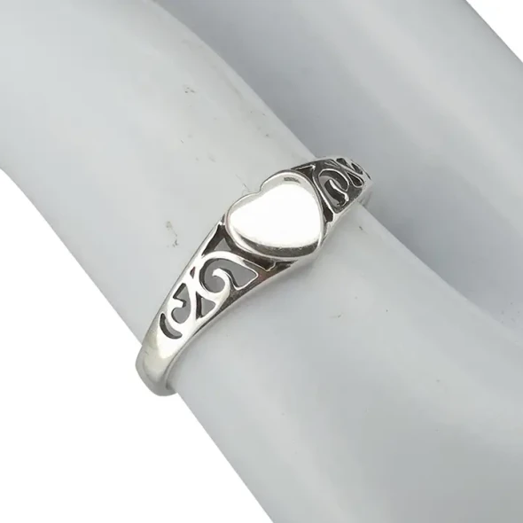 Sterling Silver Heart Ring (7612)