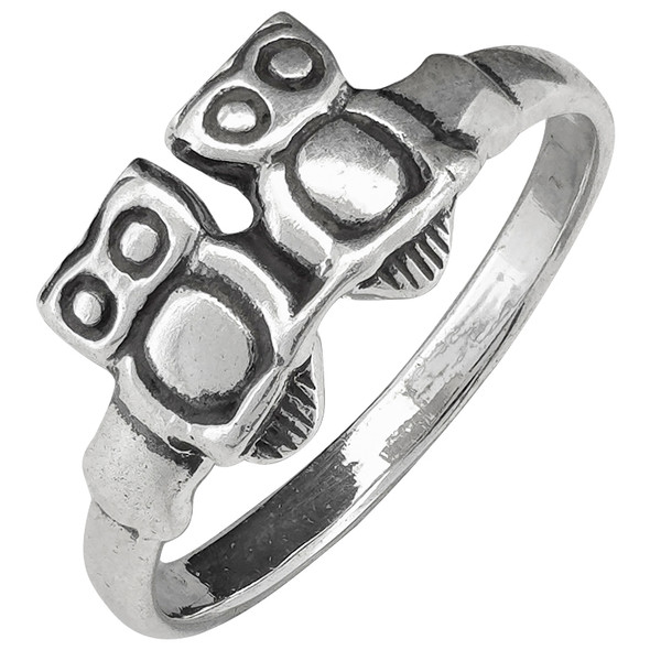 Owl Duo Sterling Silver Ring