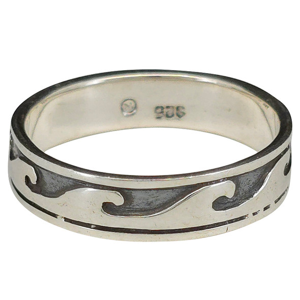 Wave Design Sterling Silver Ring