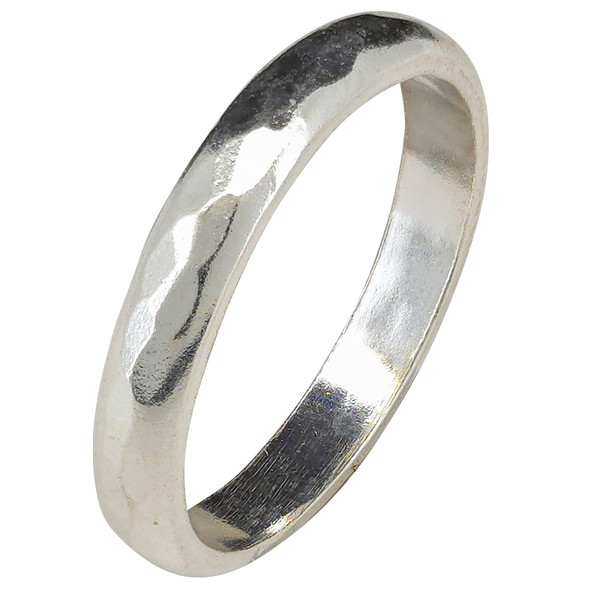 Textured Band Sterling Silver Ring