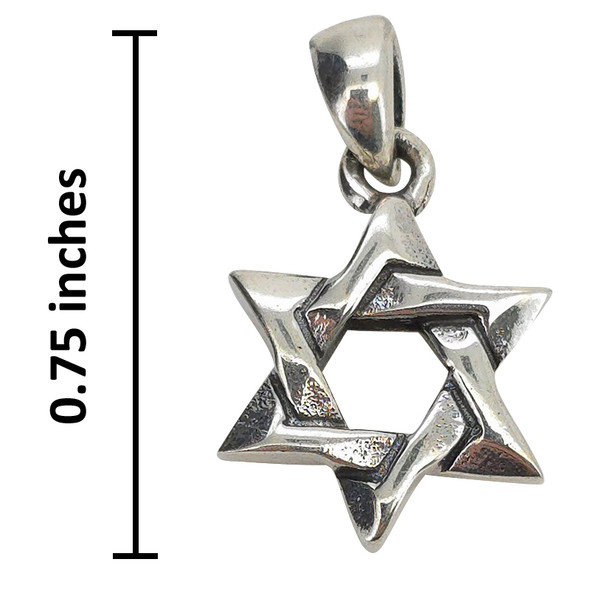 Star of David Sterling Silver Pendant