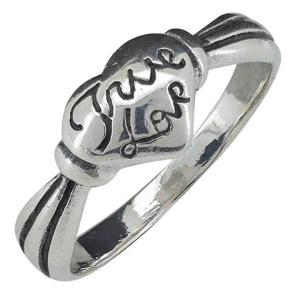Sterling Silver True Love Heart Ring