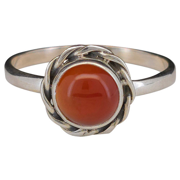 Red Onyx Sterling Silver Ring