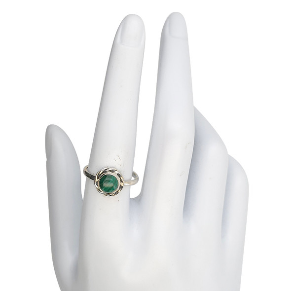 Malachite Sterling Silver Ring