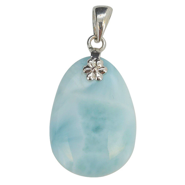 Handmade Larimar Sterling Silver Pendant