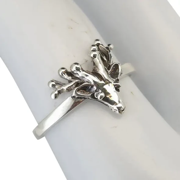 Reindeer Sterling Silver Ring