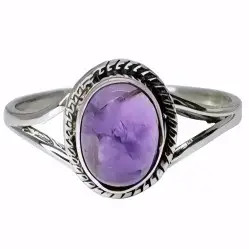 Amethyst Stone Sterling Silver Ring