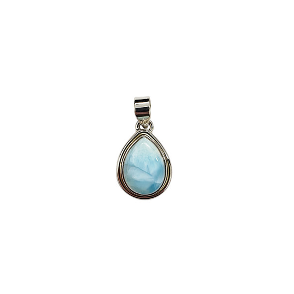 Larimar Stone Sterling Silver Pendant