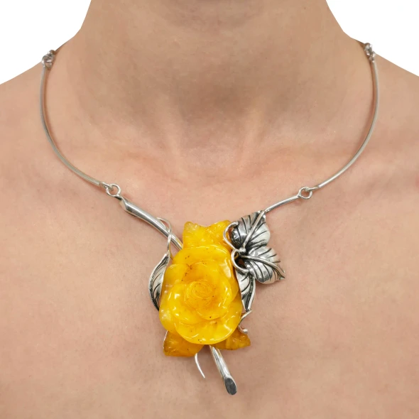 Butterscotch¬† Amber Handmade Sterling Silver Necklace