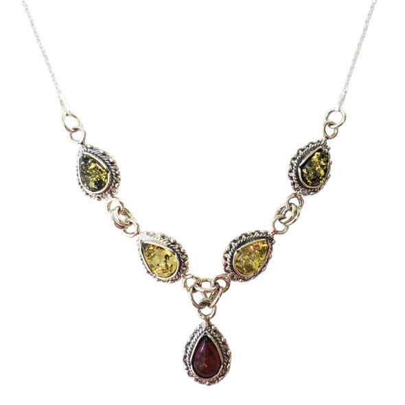 Multi-Color Amber Necklace