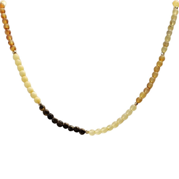 Amber Beaded Necklace 18‚Ä≥