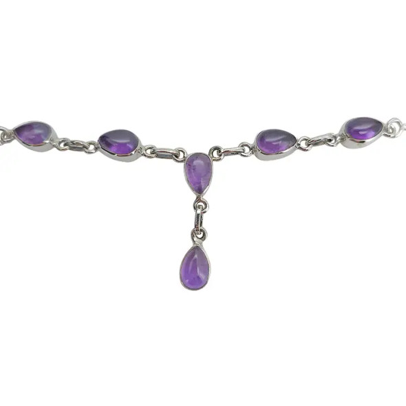 Amethyst Sterling Silver Necklace