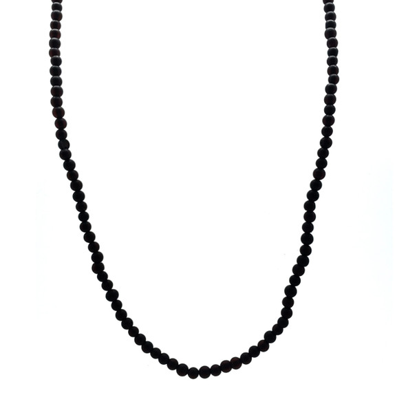 Dark Cherry Matte Finish Amber Necklace For Pendants 18"