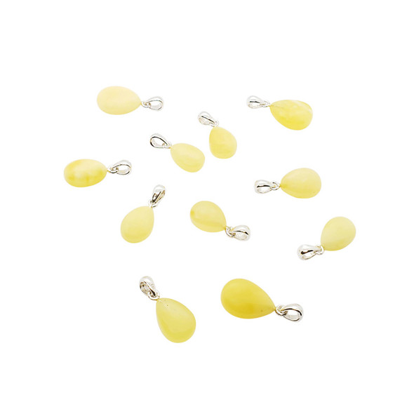 Butterscotch Amber Sterling Silver Drop Pendant