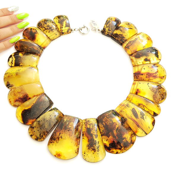 Baltic Amber Cleopatra Style Necklace