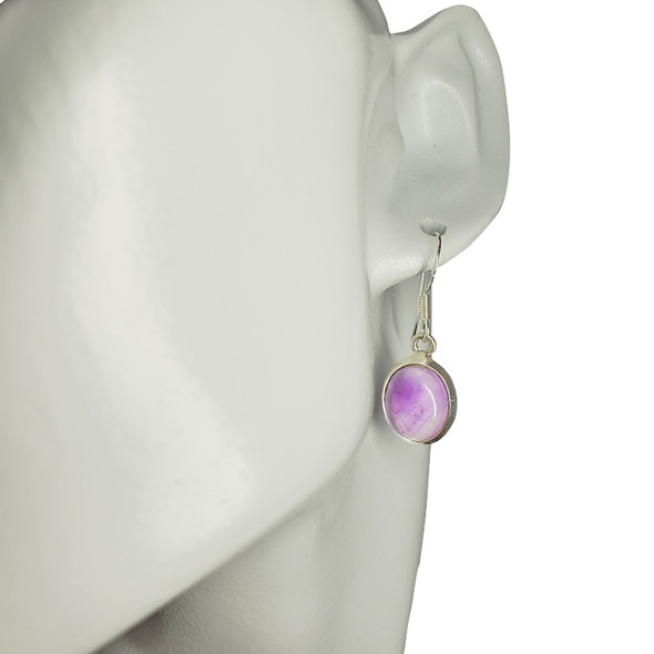 Amethyst Sterling Silver Dangle Earrings