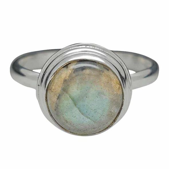 Labradorite Sterling Silver Ring (R-LB-6442-R)