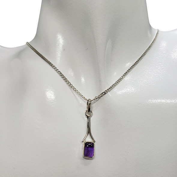 Amethyst Sterling Silver Pendant