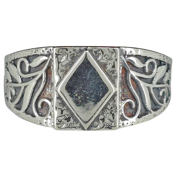 Diamond Design Sterling Silver Ring