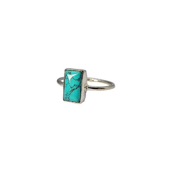 Howlite Sterling Silver Ring (R-HW-4845)