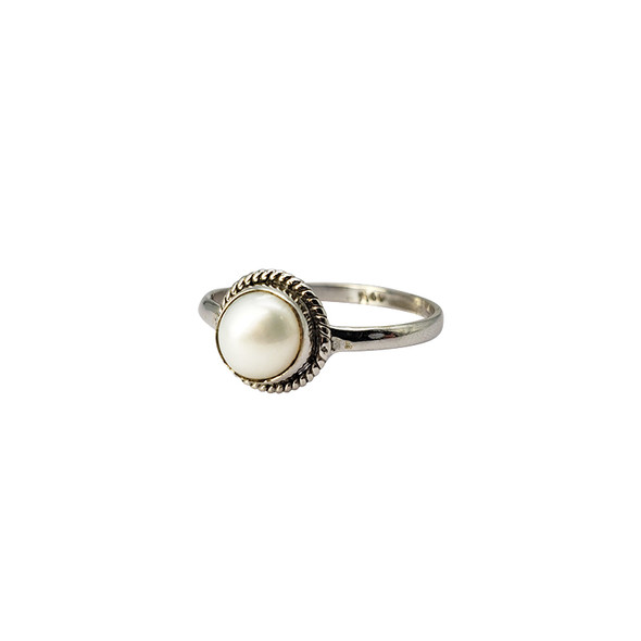 Pearl Sterling Silver Ring (R-PL-2542)