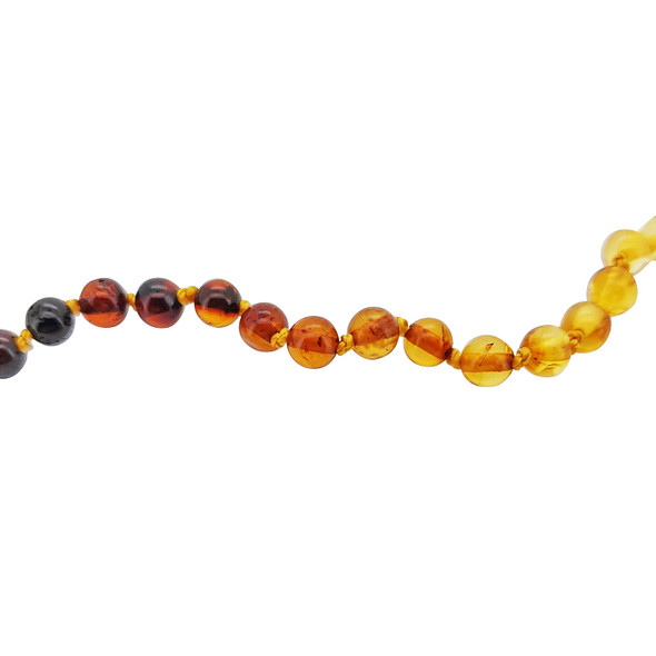 Genuine Multi-Color Amber Necklace for Kids 15''