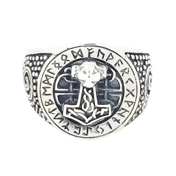 Thor Hammer Sterling Silver Ring