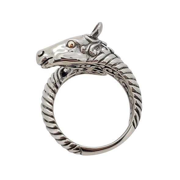 Horse Head Sterling Silver Ring