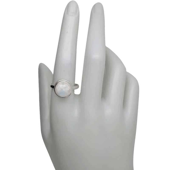 Moonstone Sterling Silver Ring (R-MS-6442)