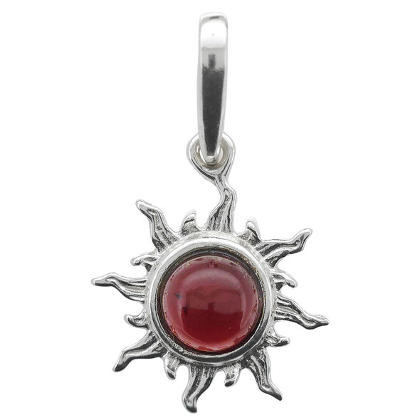Sun Cherry Amber Sterling Silver Pendant