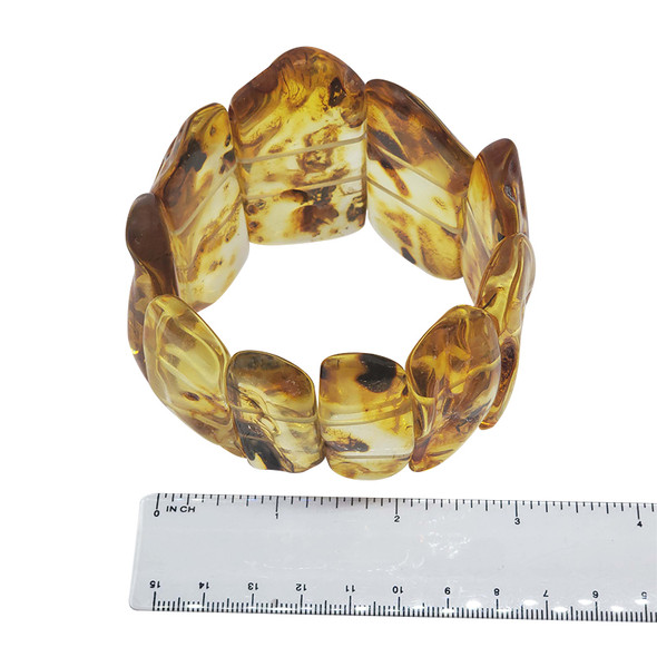 Natural Amber Stretch Bracelet
