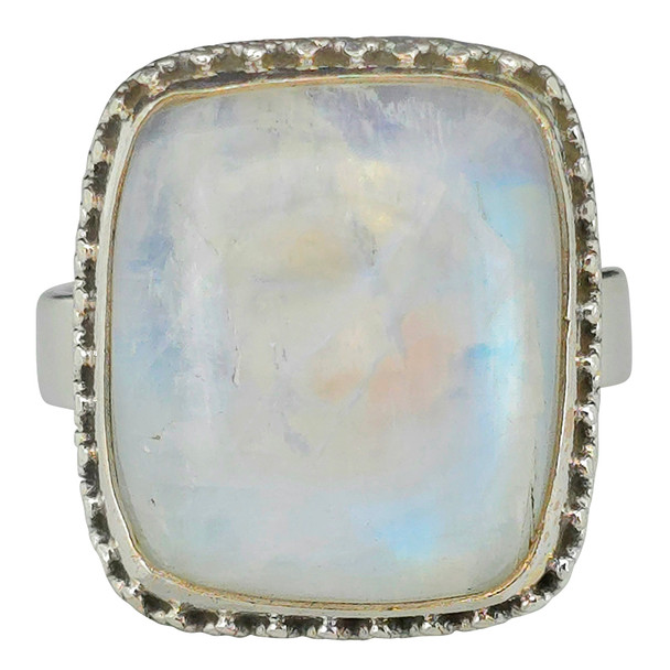 Moonstone Sterling Silver Handmade Ring