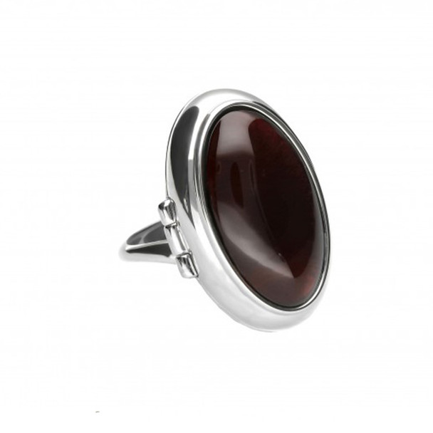 Cherry Amber Locket / Poison Adjustable Ring