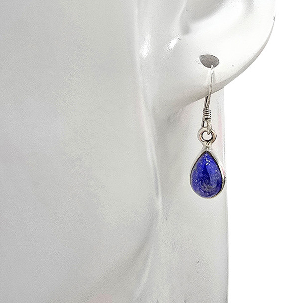 Lapis 925 Sterling Silver Dangle Earrings