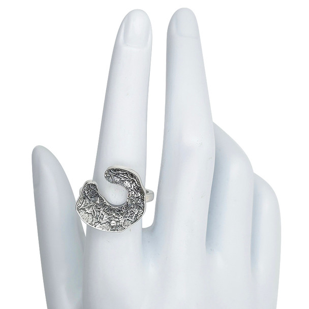Sterling Silver C Design Ring